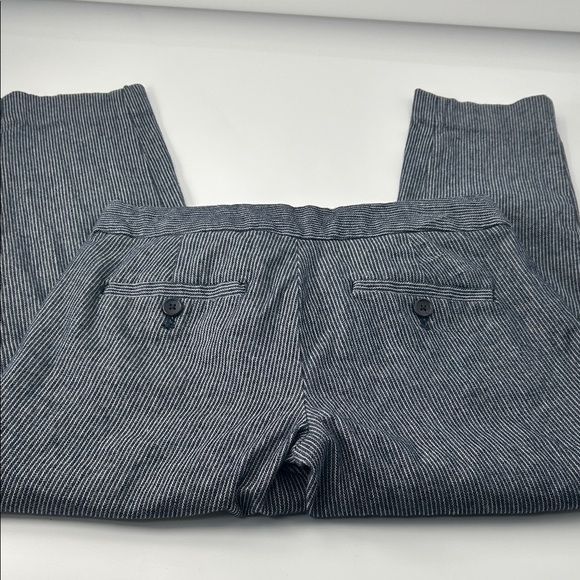 Banana Republic Men's Pinstriped Black Pants - Picture 6 of 16